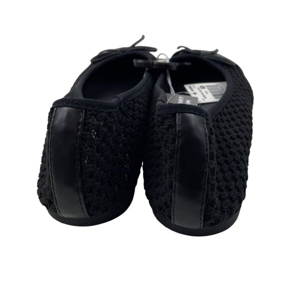 Falls Creek Brenna Womens Size 10M Black Flats w/Memory Foam - Picture 6 of 10